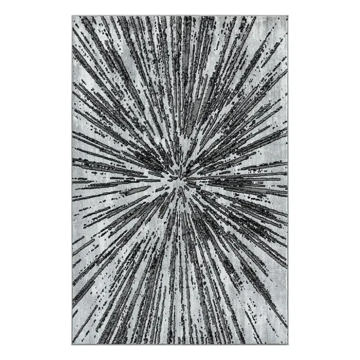 Indoor Rug - 8x10 Black/Grey/White Clearance