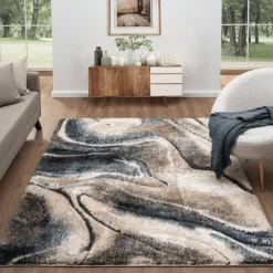 Indoor Rug - 5x8 Beige/Brown/Blue Discount