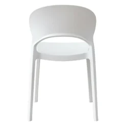 Indoor/Outdoor Resin Stackable Chair - White Sale