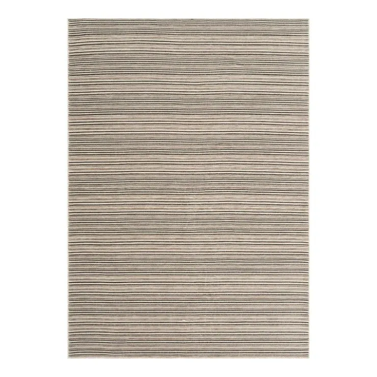 Indoor/Outdoor Rug - 6 x 9 ft Grey-black New