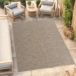Indoor/Outdoor Rug - 5 x 7 ft Grey-black Sale