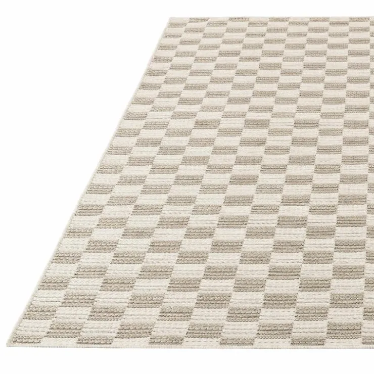 Indoor/Outdoor Rug - 10 x 13 ft Grey-black New