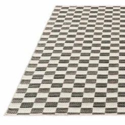 Indoor/Outdoor Rug - 5 x 7 ft Grey-black Sale