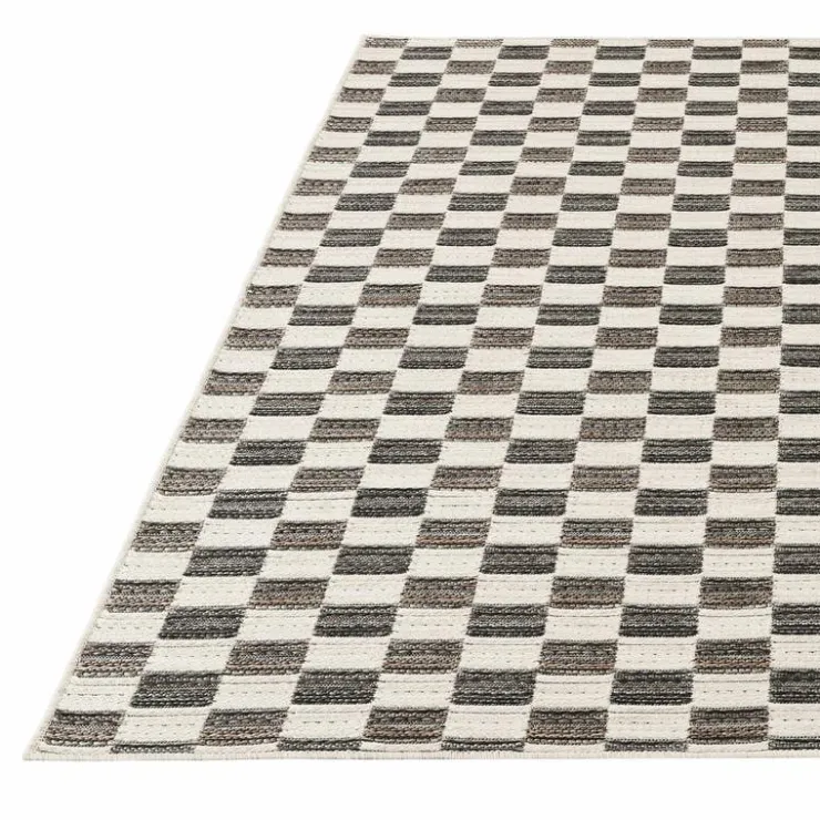 Indoor/Outdoor Rug - 5 x 7 ft Grey-black Sale