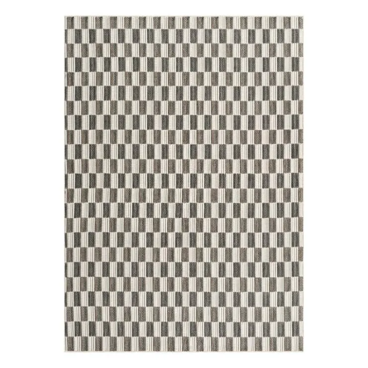 Indoor/Outdoor Rug - 5 x 7 ft Grey-black Sale