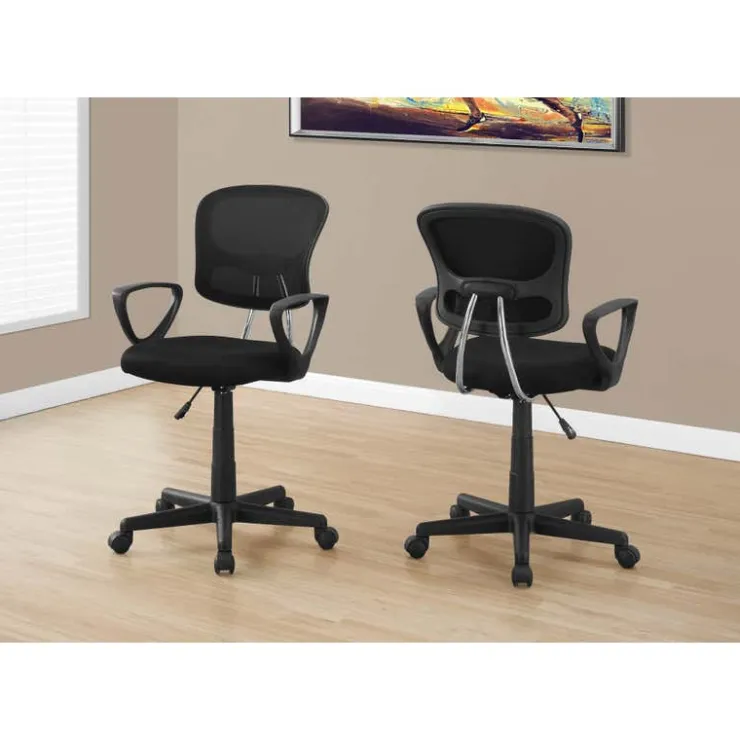 Monarch Juvenile Office Chair - Black Best