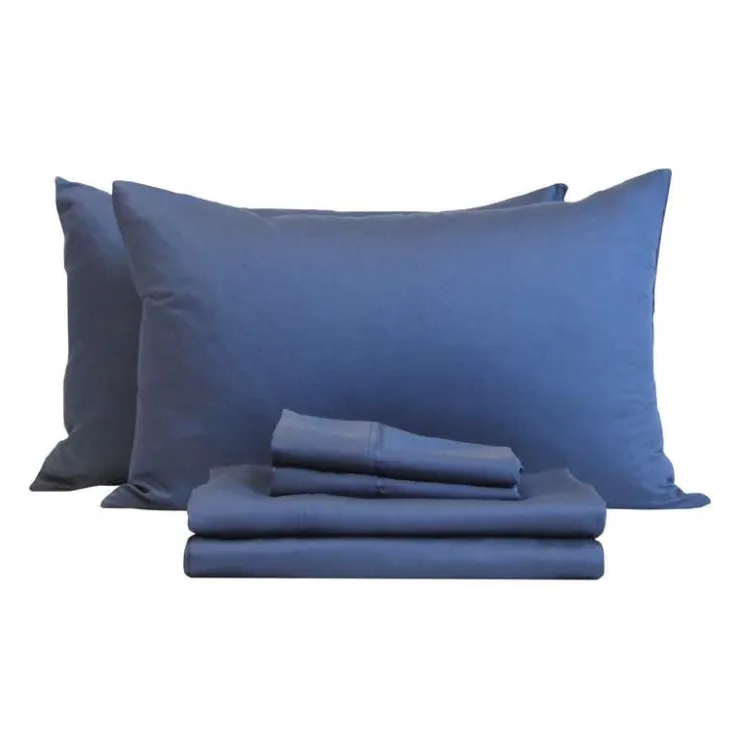 King Bamboo Bed Sheet Set - Blue Blue Moon Outlet