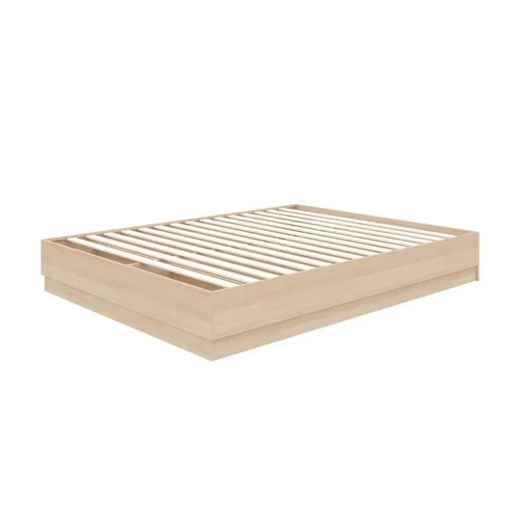 Nexera King Bed (78") - Natural Blonde Oak Hot