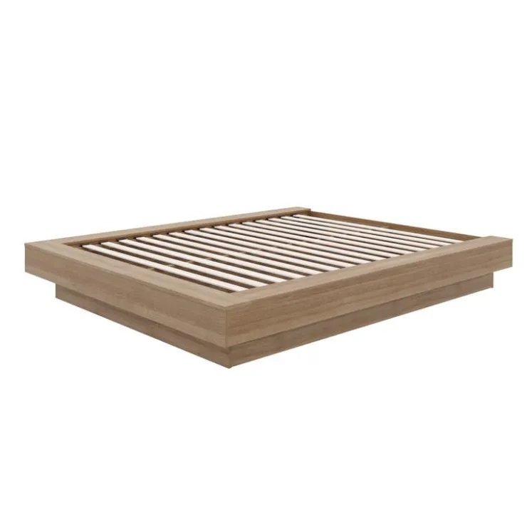 Nexera King Bed (78") - Brown Oak New