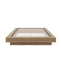 Nexera King Bed (78") - Brown Oak New