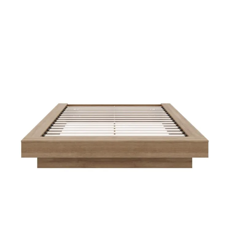 Nexera King Bed (78") - Brown Oak New