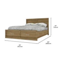 MEQ King Bed with Headboard (78