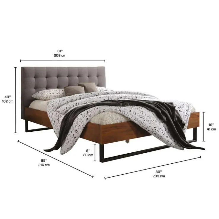 King Bed with Headboard (78")