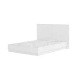 Nexera King Bed with Headboard (78") - White wood grain Sale