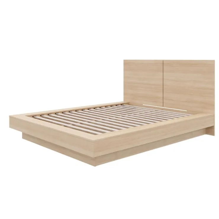 Nexera King Bed with Headboard (78") - Natural Blonde Oak Discount