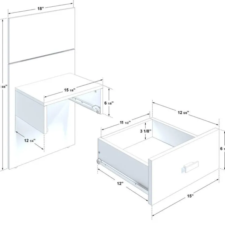 SUA-V King Bed with Wall Units and Nightstands (78") Taupe Sale