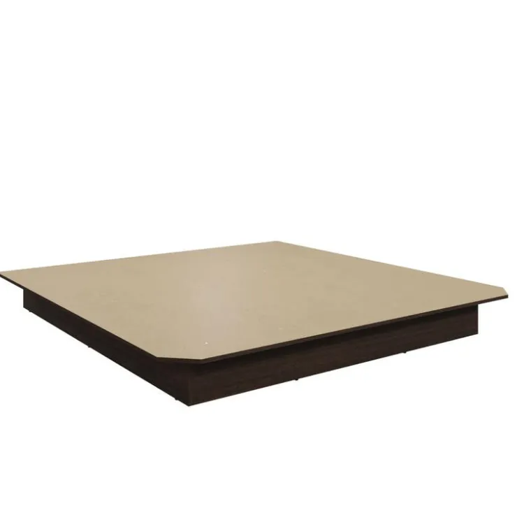 SUA-V King Bed with Wall Units and Nightstands (78") Taupe Sale