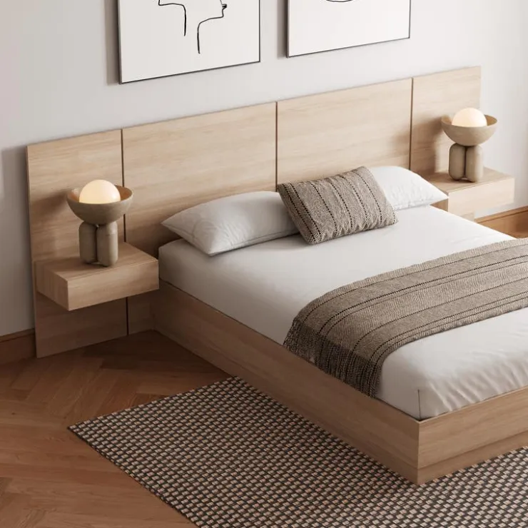 Nexera King Bedroom Set (78") - 4pcs - Natural Blonde Oak Outlet