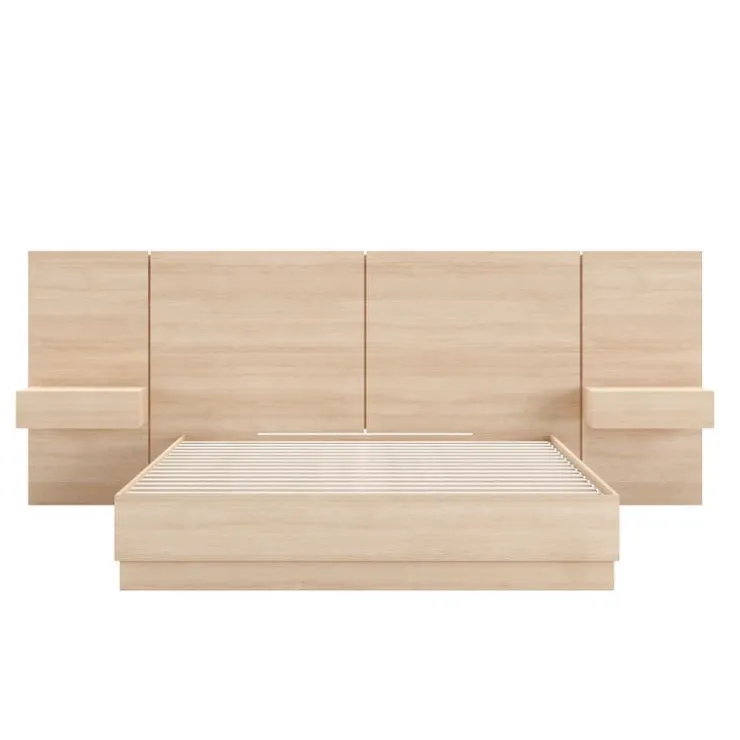 Nexera King Bedroom Set (78") - 4pcs - Natural Blonde Oak Outlet