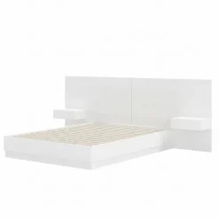 Nexera King Bedroom Set (78") - 4pcs - White wood grain Hot