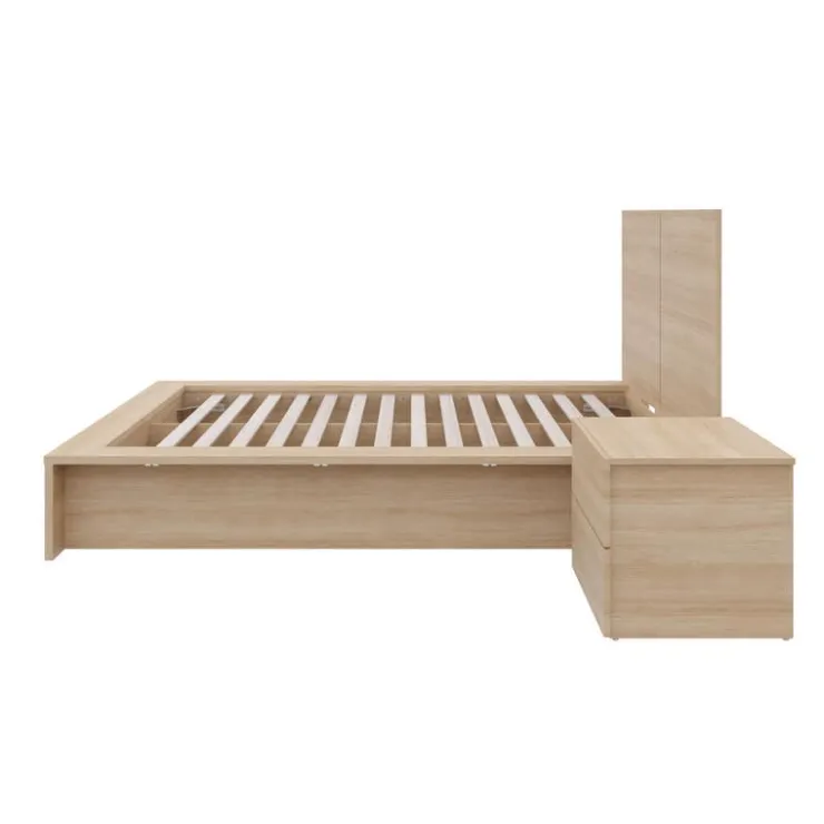 Nexera King Bedroom Set (78") - 3pcs - Natural Blonde Oak Sale