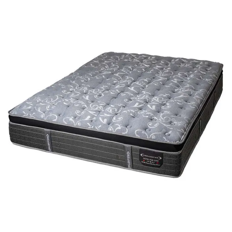 Dreamstar King Medium-Firm Mattress with Pocket Coils - 78" Grey Hot