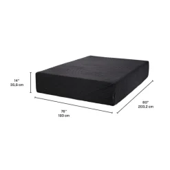 Dreamstar King Medium-Firm Memory Foam Mattress-in-a-Box - 78" BLACK Hot