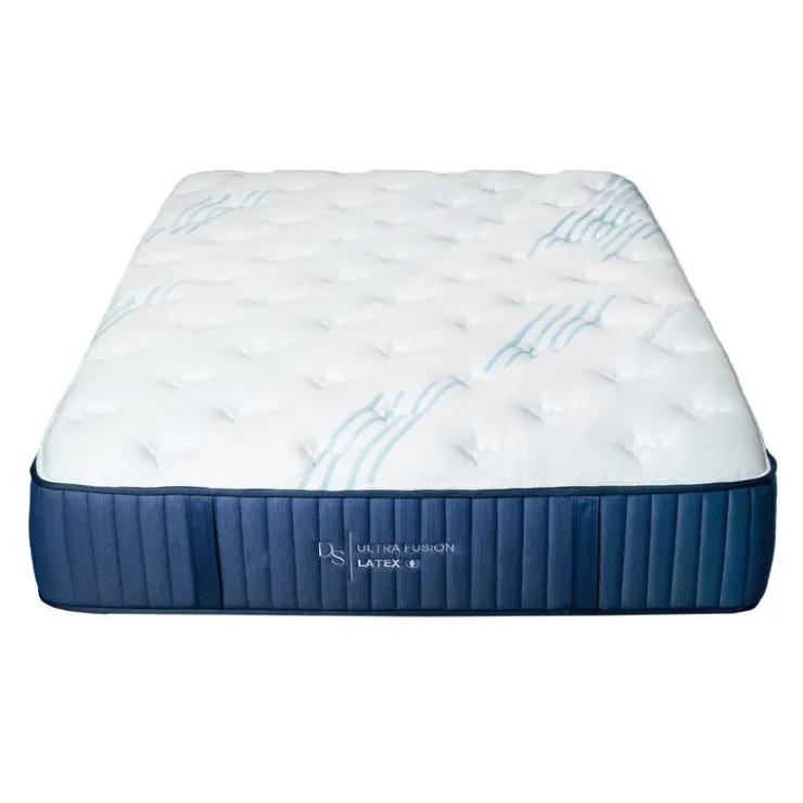 Dreamstar King Medium-FirmMemory Foam Mattress-in-a-Box - 78" Quilted Blue/White Online