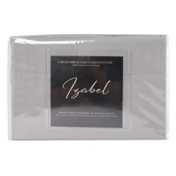 King Microfibre Bed Sheet Set - Cement Grey Best