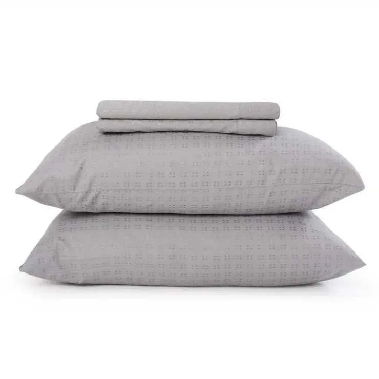King Microfibre Bed Sheet Set - Cement Grey Best