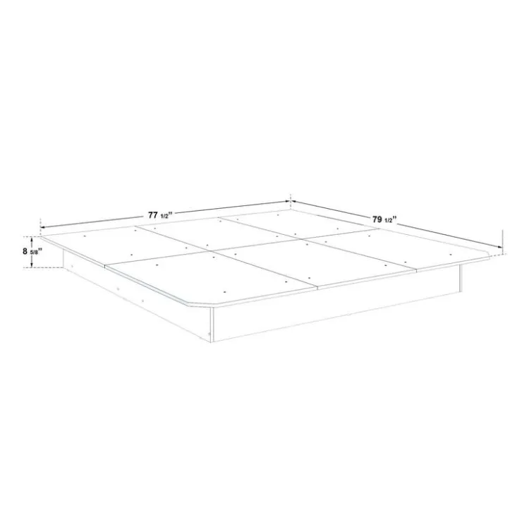 SUA-V King Platform Bed (78") Clearance