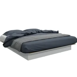 SUA-V King Platform Bed (78") White Clearance