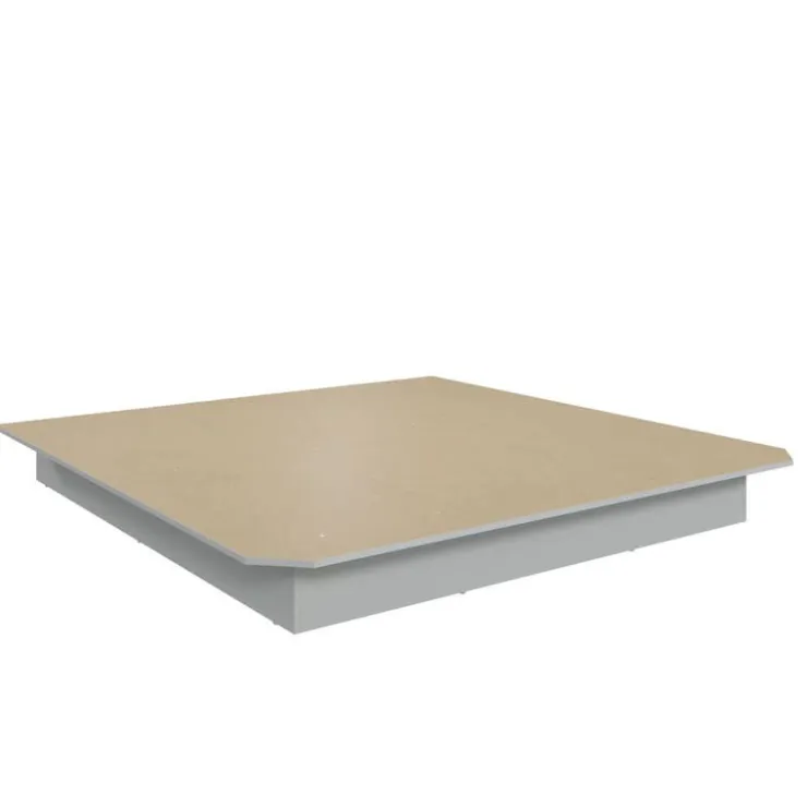 SUA-V King Platform Bed (78") White Clearance