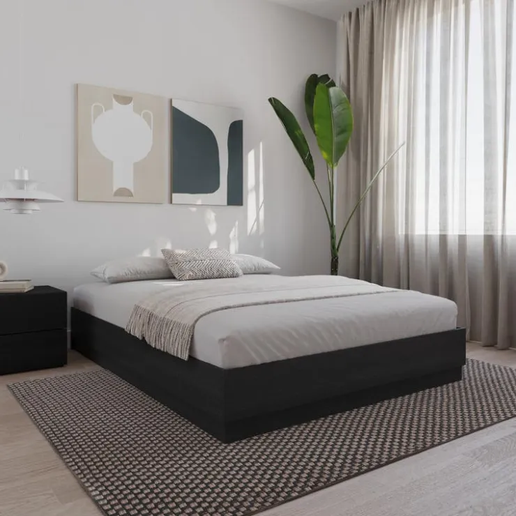 Nexera King Platform Bed (78") - Black karisma Outlet