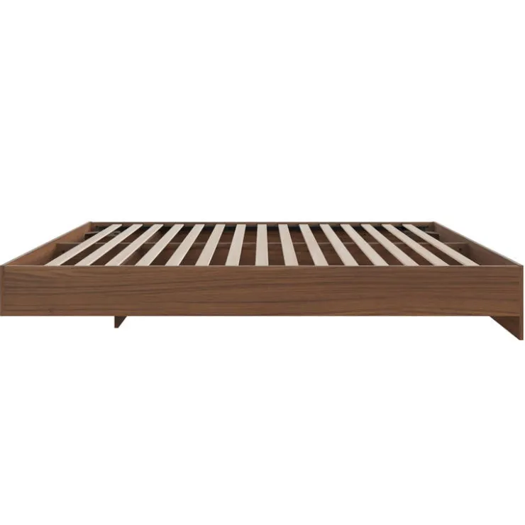 Nexera King Platform Bed (78") - Walnut New
