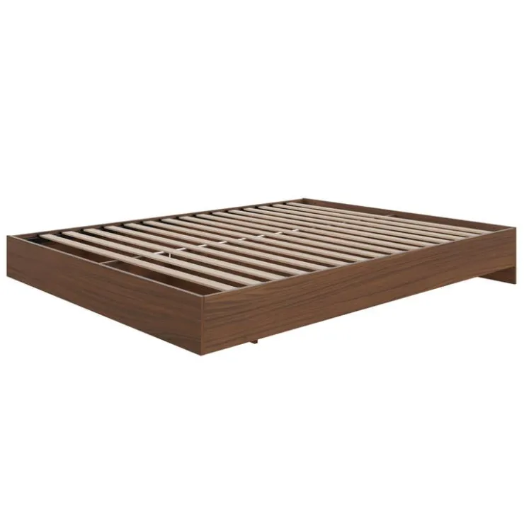 Nexera King Platform Bed (78") - Walnut New