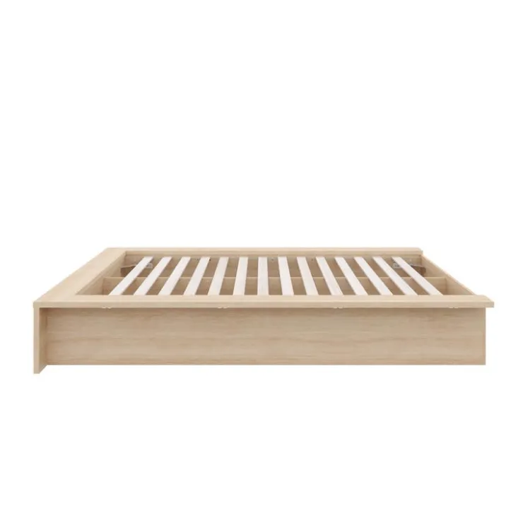 Nexera King Platform Bed (78") - Natural Blonde Oak Discount