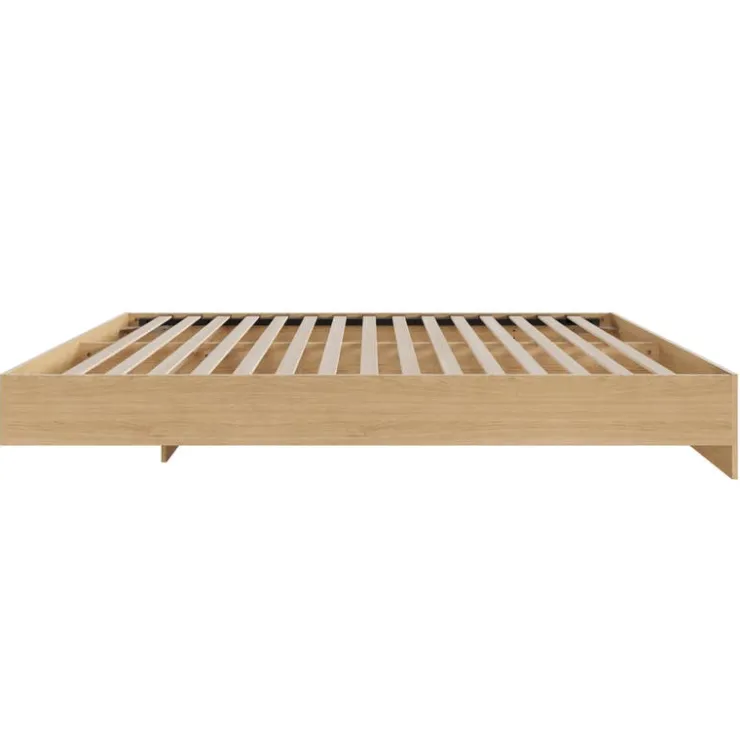 Nexera King Platform Bed (78") - Natura maple Clearance