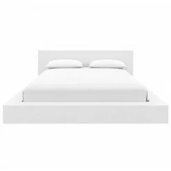 Nexera King Platform Bed with Headboard (78