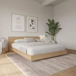Nexera King Platform Bed with Headboard (78