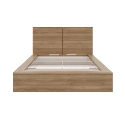Nexera King Platform Bed with Headboard (78