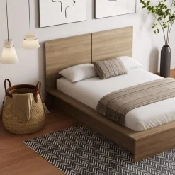 Nexera King Platform Bed with Headboard (78