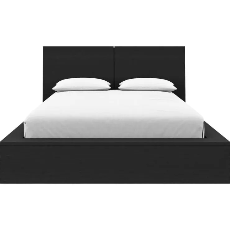 Nexera King Platform Bed with Headboard (78") - Black karisma Hot