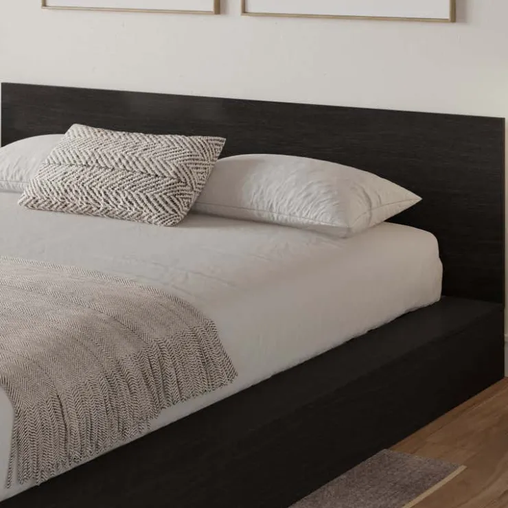 Nexera King Platform Bed with Headboard (78") - Black karisma Online