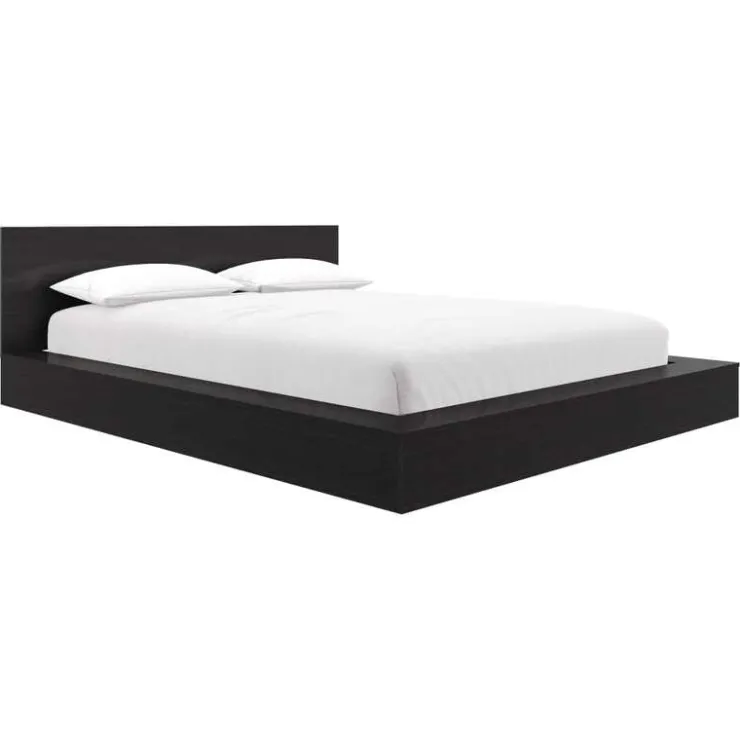 Nexera King Platform Bed with Headboard (78") - Black karisma Online