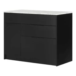 Meubles South Shore Kitchen Island - South Shore Black Clearance