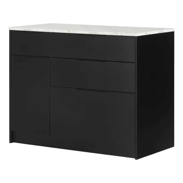 Meubles South Shore Kitchen Island - South Shore Black Clearance