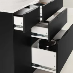 Meubles South Shore Kitchen Island - South Shore Black Clearance