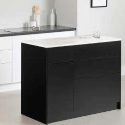 Meubles South Shore Kitchen Island - South Shore Black Clearance