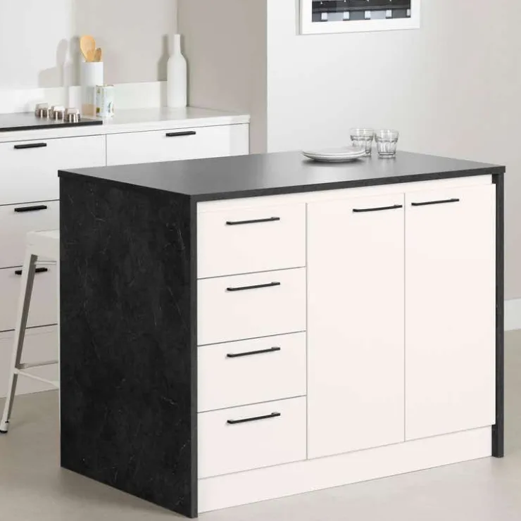 Meubles South Shore Kitchen Island - South Shore Black